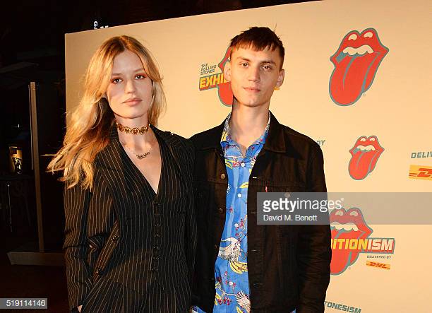 georgia-may-jagger-and-josh-ludlow-attend-a-private-view-of-the-at-picture-id519114146
